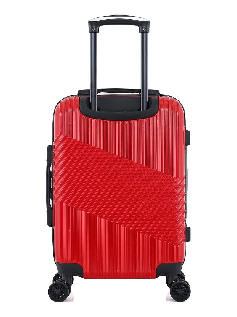 GENTLEMAN FARMER - Valise Cabine ABS/PC PETER 4 Roues 55 cm Rouge - Kiabi