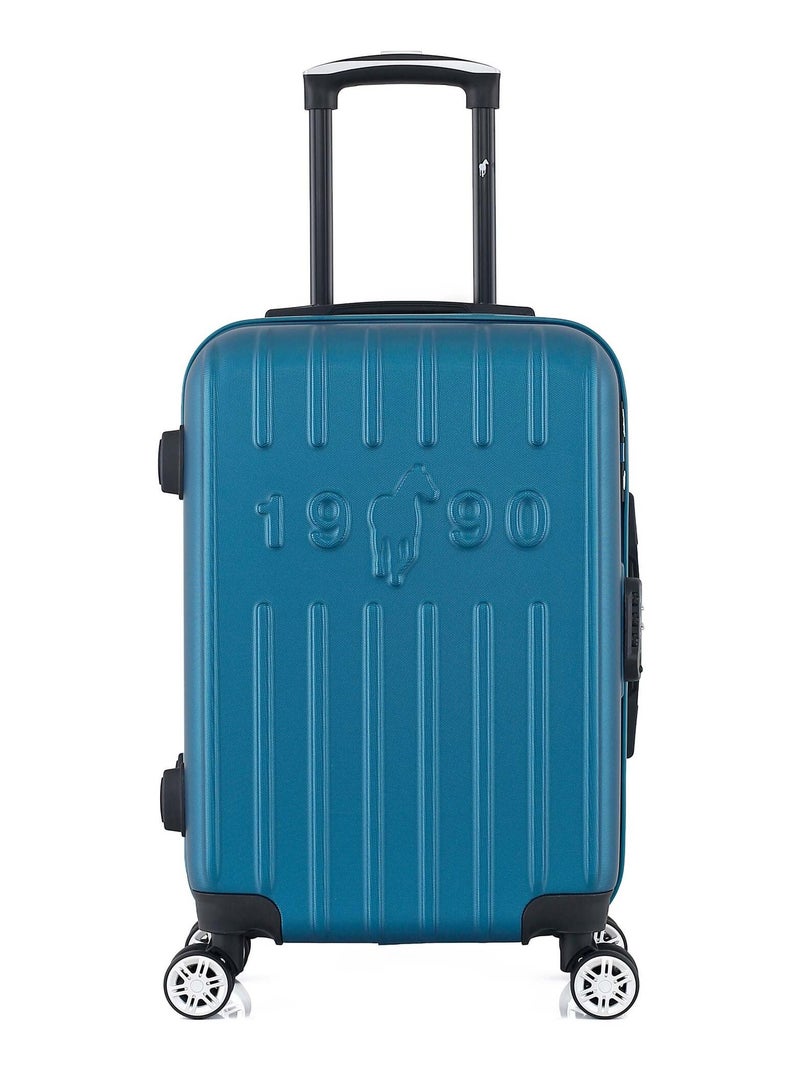 GENTLEMAN FARMER - Valise Cabine ARCHIE 55 cm 4 Roues Bleu canard - Kiabi