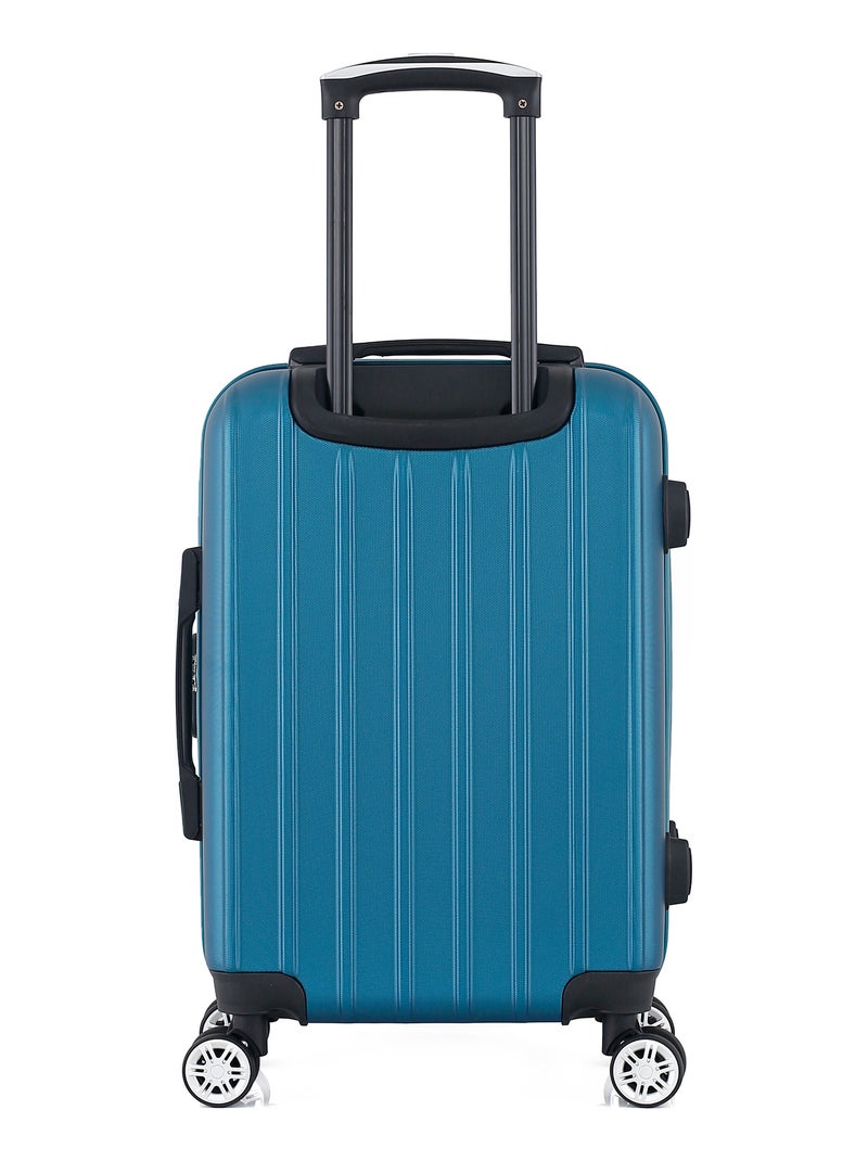 GENTLEMAN FARMER - Valise Cabine ARCHIE 55 cm 4 Roues Bleu paon - Kiabi