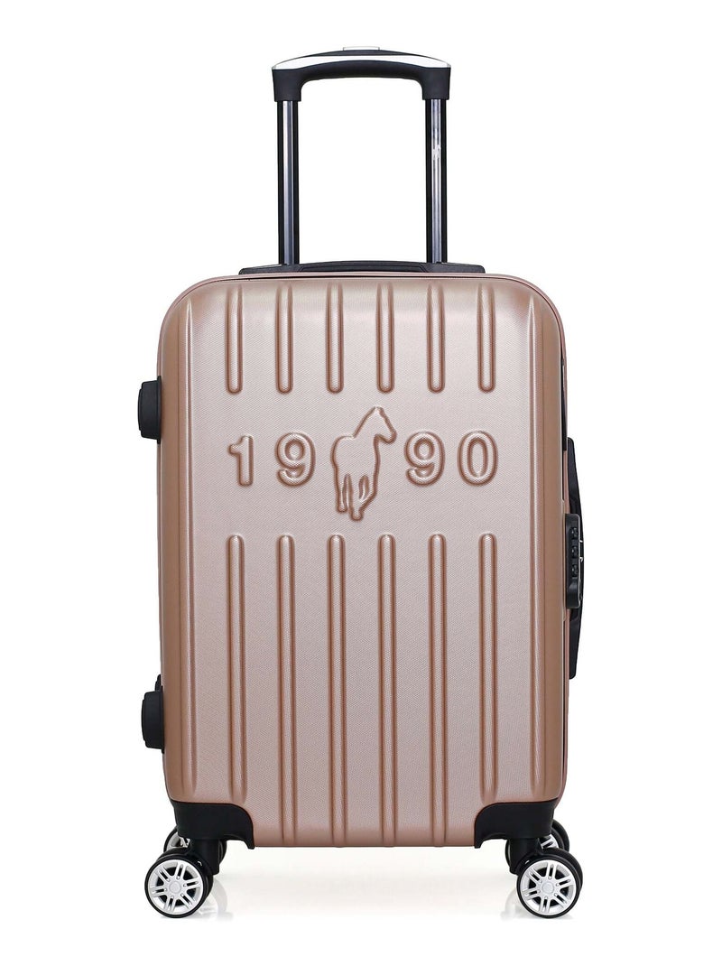 GENTLEMAN FARMER - Valise Cabine ARCHIE 55 cm 4 Roues Rose clair - Kiabi