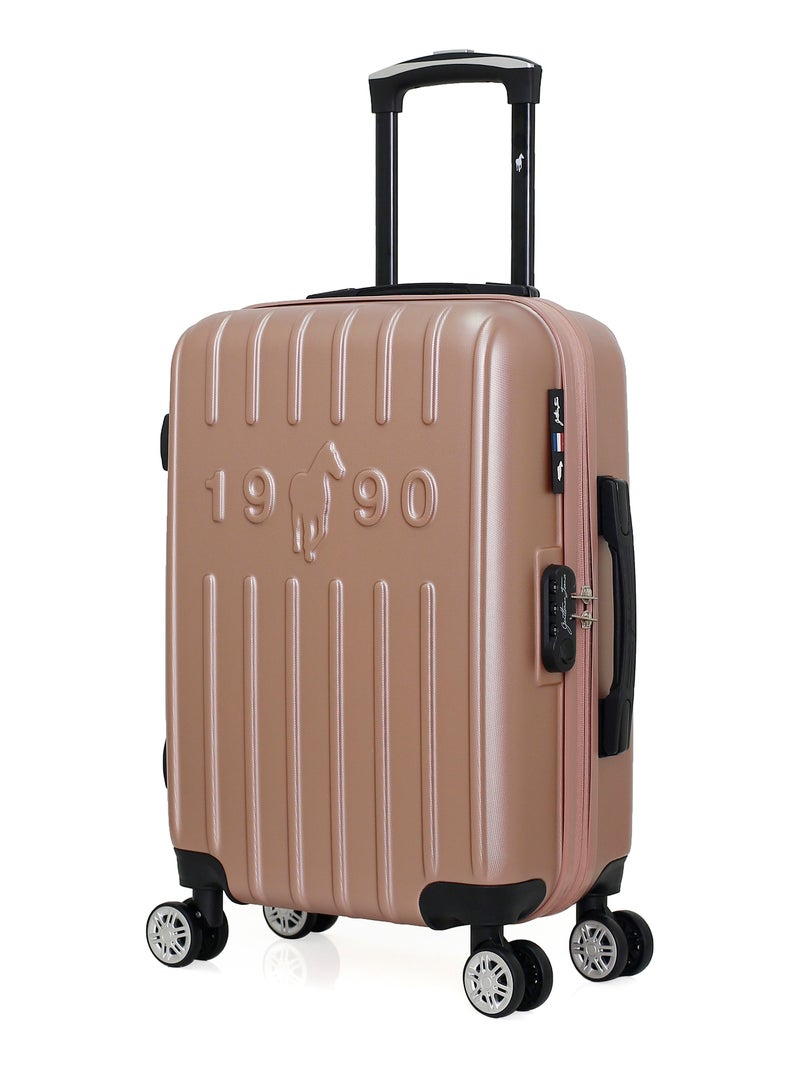 GENTLEMAN FARMER - Valise Cabine ARCHIE 55 cm 4 Roues Rose Métal - Kiabi
