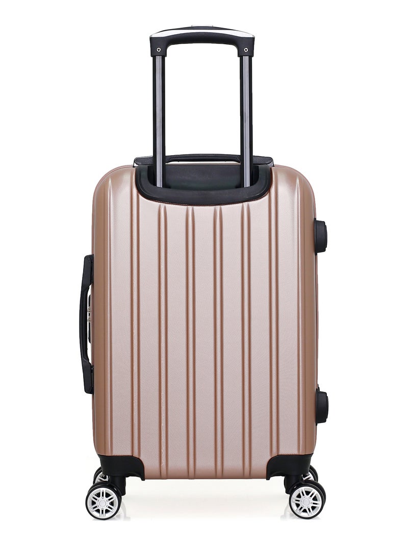 GENTLEMAN FARMER - Valise Cabine ARCHIE 55 cm 4 Roues Rose Métal - Kiabi