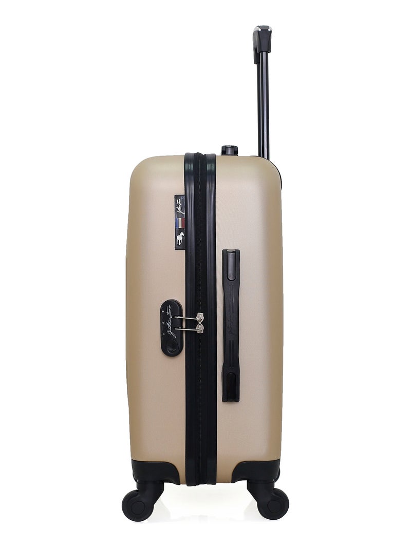 GENTLEMAN FARMER - Valise Cabine DAMON 55 cm 4 Roues Beige - Kiabi