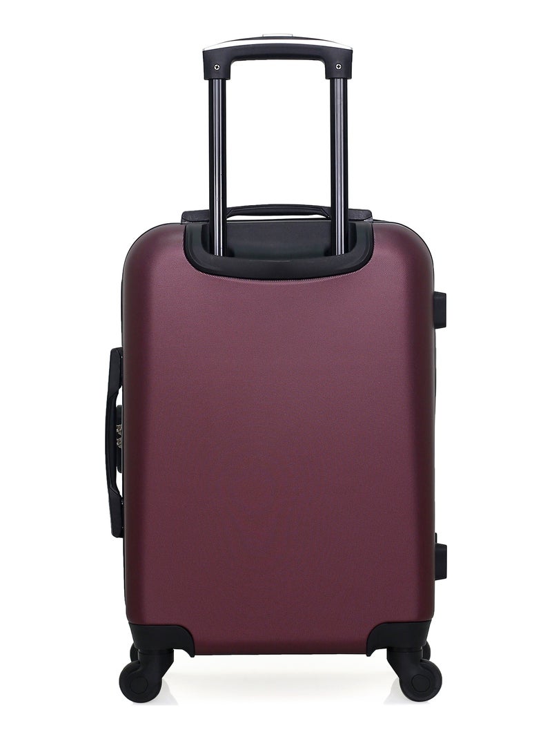 GENTLEMAN FARMER - Valise Cabine DAMON 55 cm 4 Roues Bordeaux - Kiabi