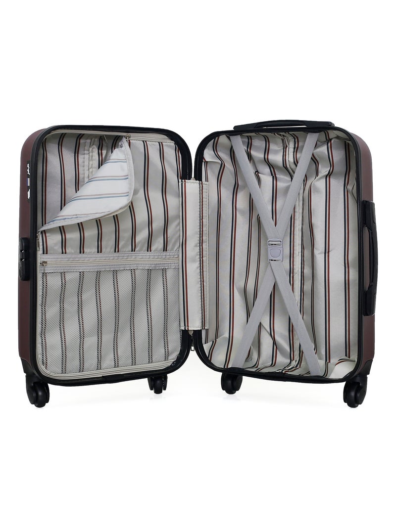 GENTLEMAN FARMER - Valise Cabine DAMON 55 cm 4 Roues Bordeaux - Kiabi