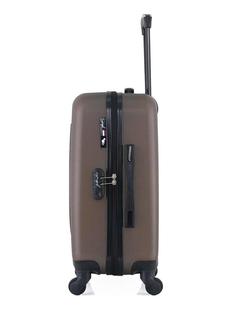 GENTLEMAN FARMER - Valise Cabine DAMON 55 cm 4 Roues Marron - Kiabi