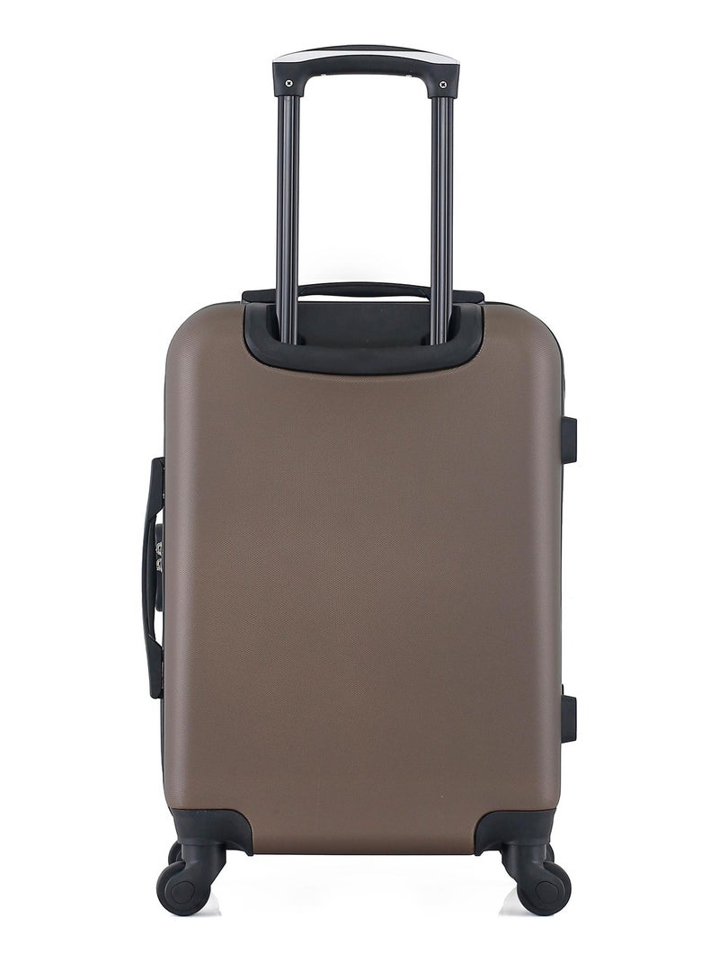 GENTLEMAN FARMER - Valise Cabine DAMON 55 cm 4 Roues Marron - Kiabi