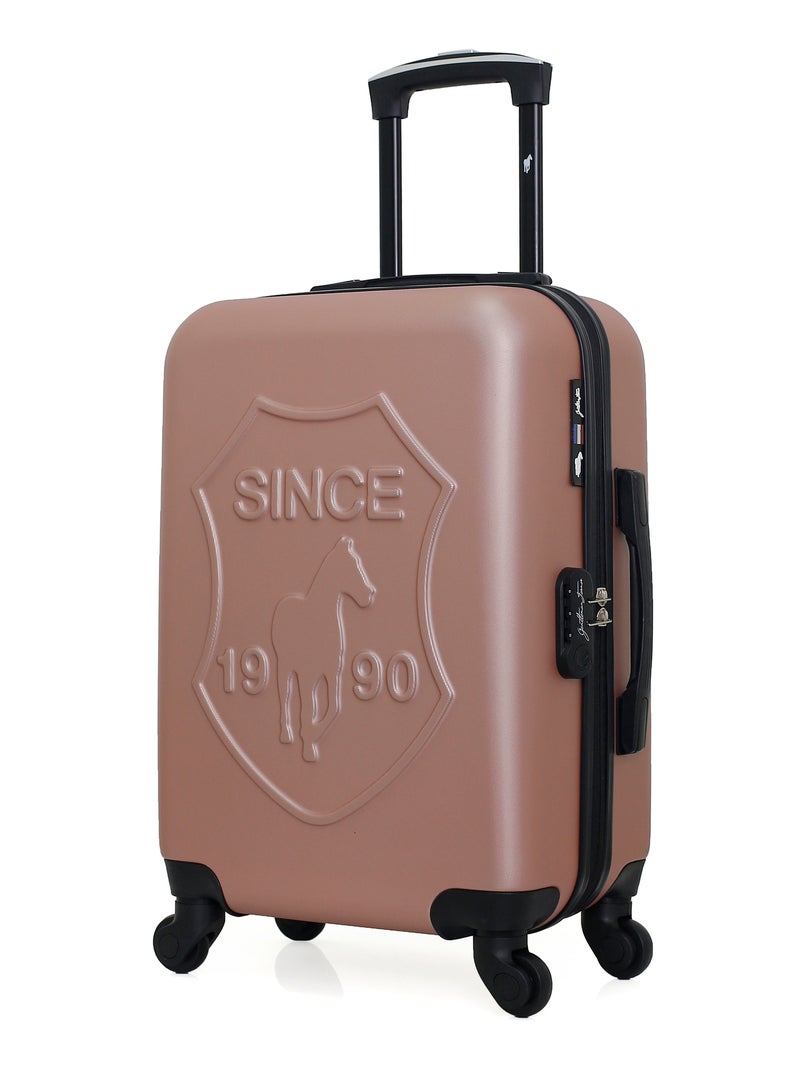 GENTLEMAN FARMER - Valise Cabine DAMON 55 cm 4 Roues Rose Métal - Kiabi