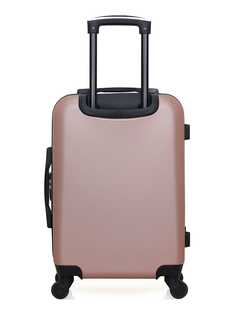 GENTLEMAN FARMER - Valise Cabine DAMON 55 cm 4 Roues Rose Métal - Kiabi