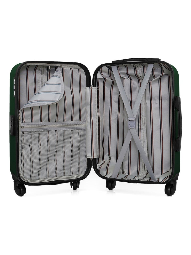 GENTLEMAN FARMER - Valise Cabine DAMON 55 cm 4 Roues Vert foncé - Kiabi