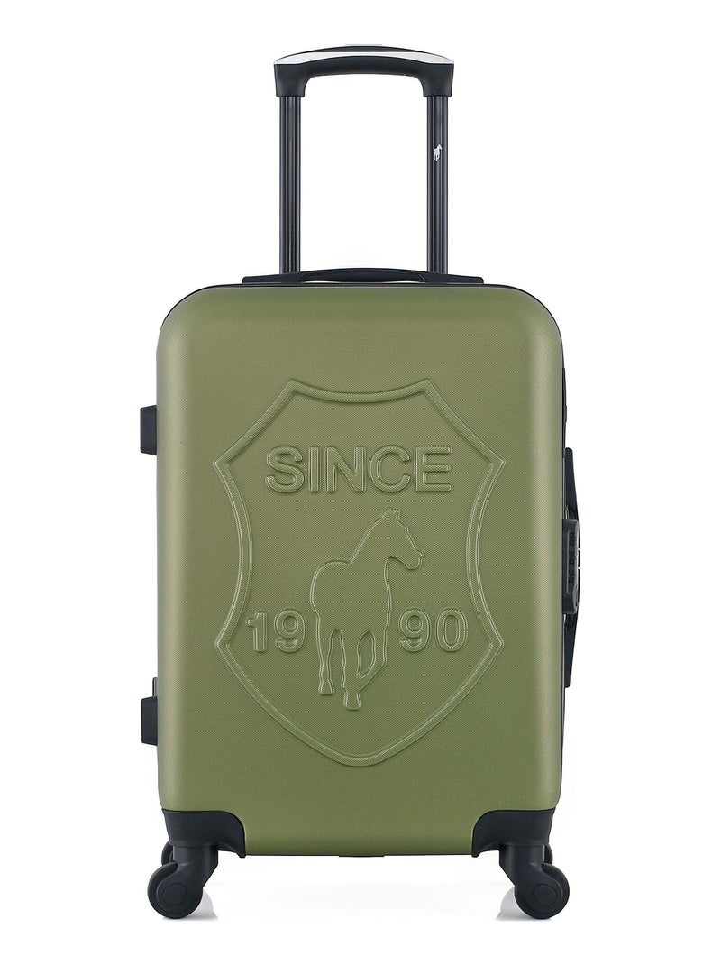 GENTLEMAN FARMER - Valise Cabine DAMON 55 cm 4 Roues Vert kaki - Kiabi