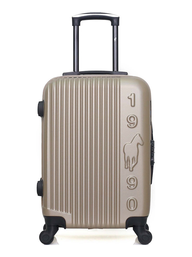 GENTLEMAN FARMER - Valise Cabine LIAM 55 cm 4 Roues Beige - Kiabi