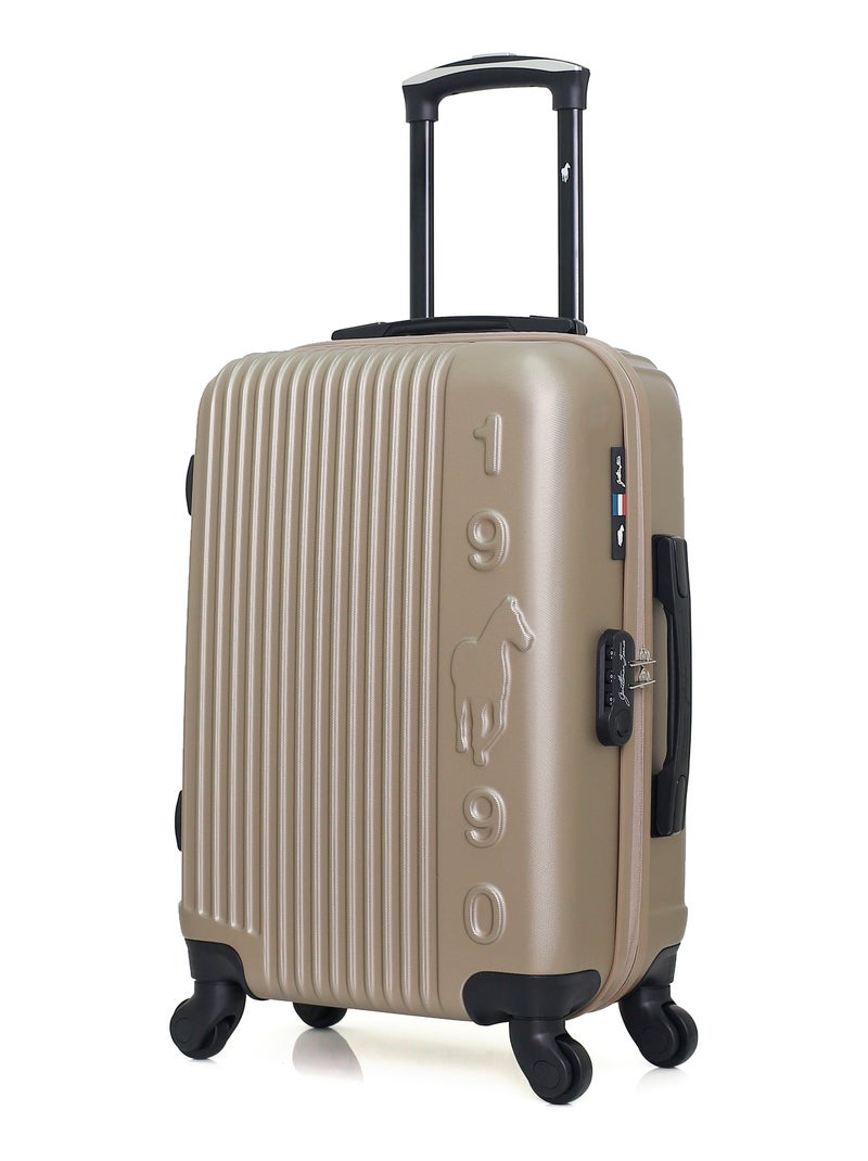 GENTLEMAN FARMER - Valise Cabine LIAM 55 cm 4 Roues Beige - Kiabi