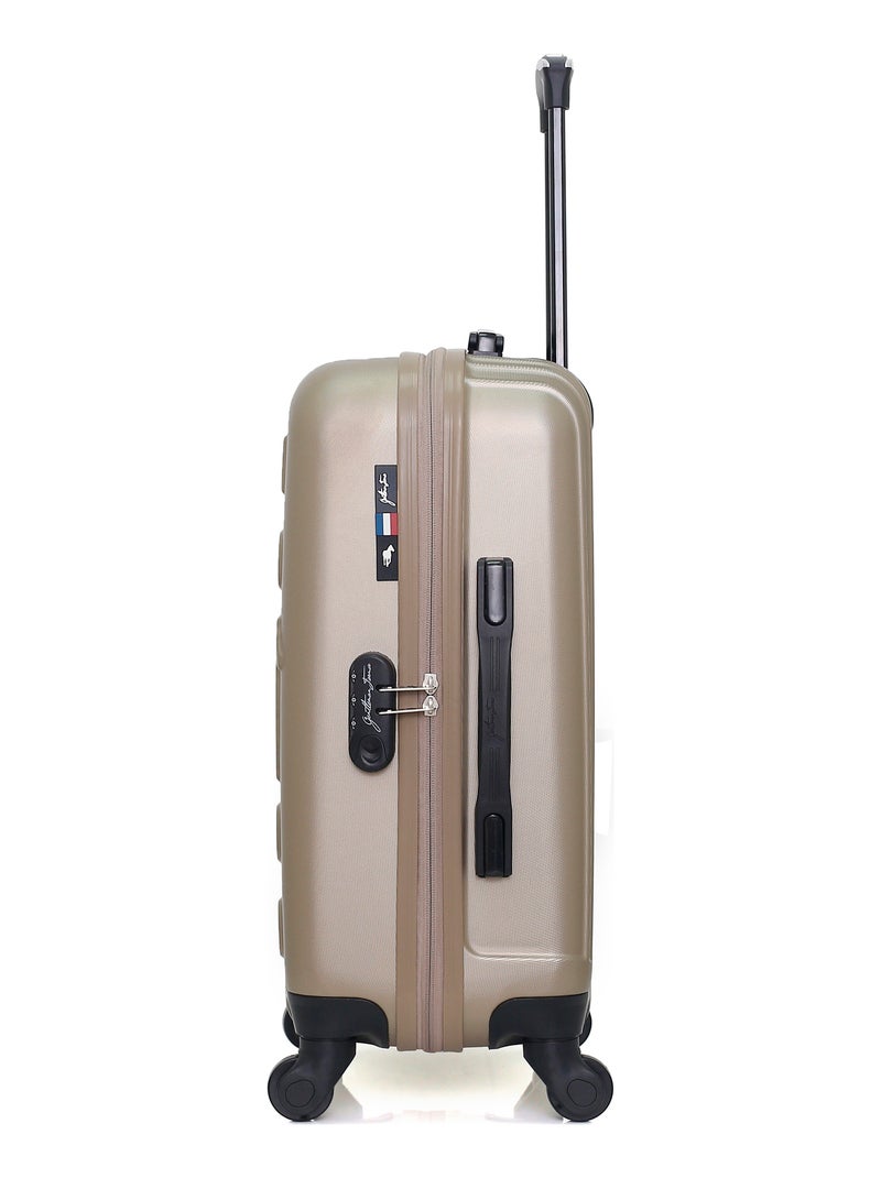 GENTLEMAN FARMER - Valise Cabine LIAM 55 cm 4 Roues Beige - Kiabi