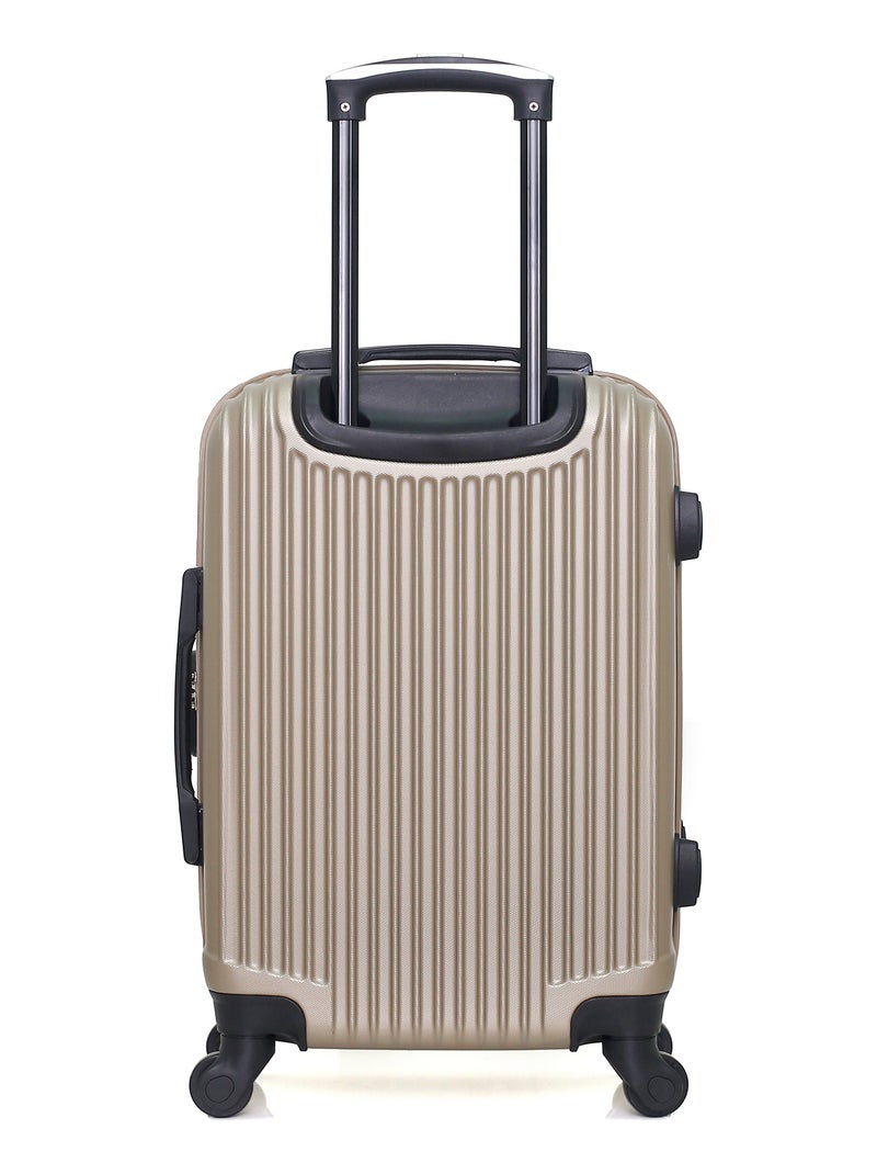 GENTLEMAN FARMER - Valise Cabine LIAM 55 cm 4 Roues Beige - Kiabi