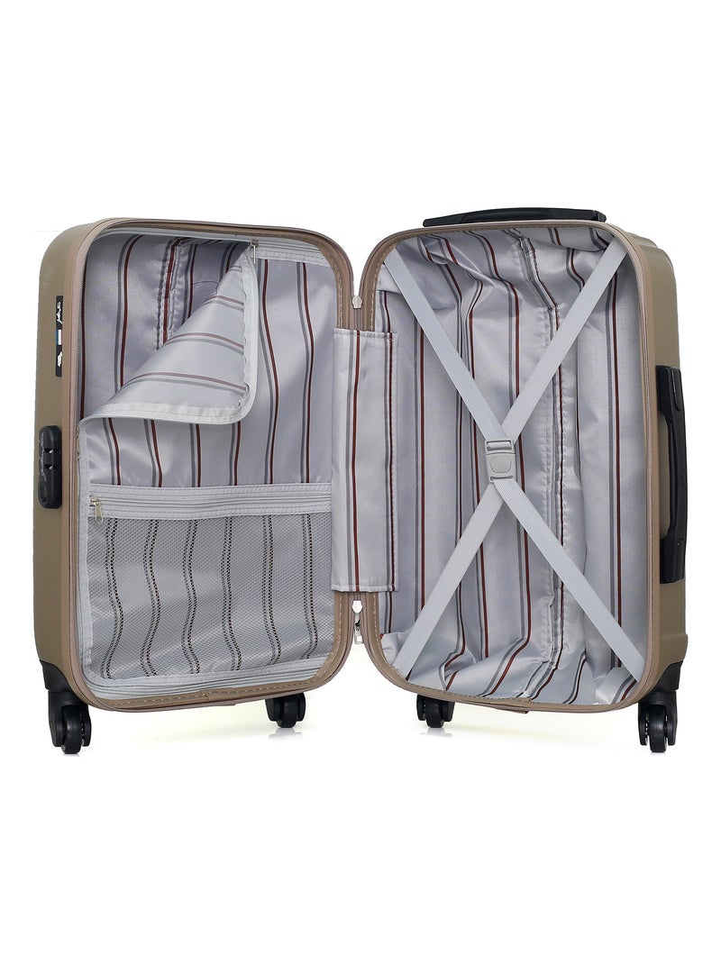 GENTLEMAN FARMER - Valise Cabine LIAM 55 cm 4 Roues Beige - Kiabi