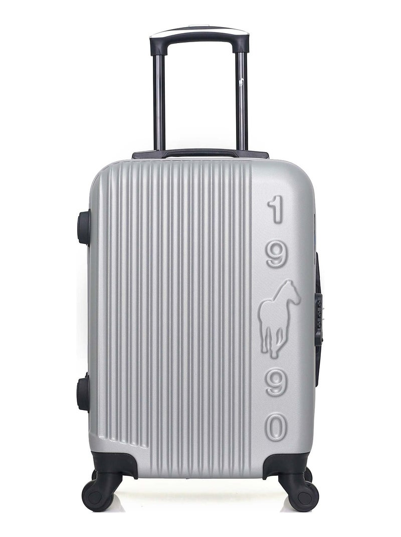 GENTLEMAN FARMER - Valise Cabine LIAM 55 cm 4 Roues Gris - Kiabi