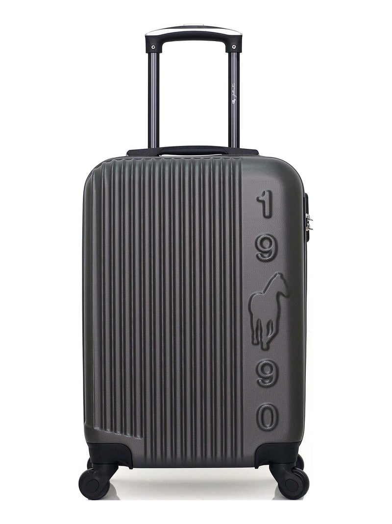 GENTLEMAN FARMER - Valise Cabine LIAM 55 cm 4 Roues Gris foncé - Kiabi