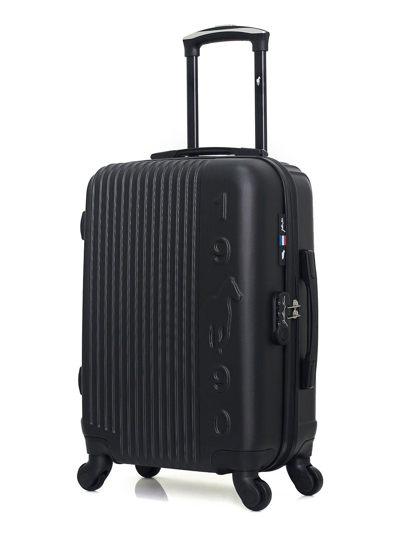 GENTLEMAN FARMER - Valise Cabine LIAM 55 cm 4 Roues Noir - Kiabi