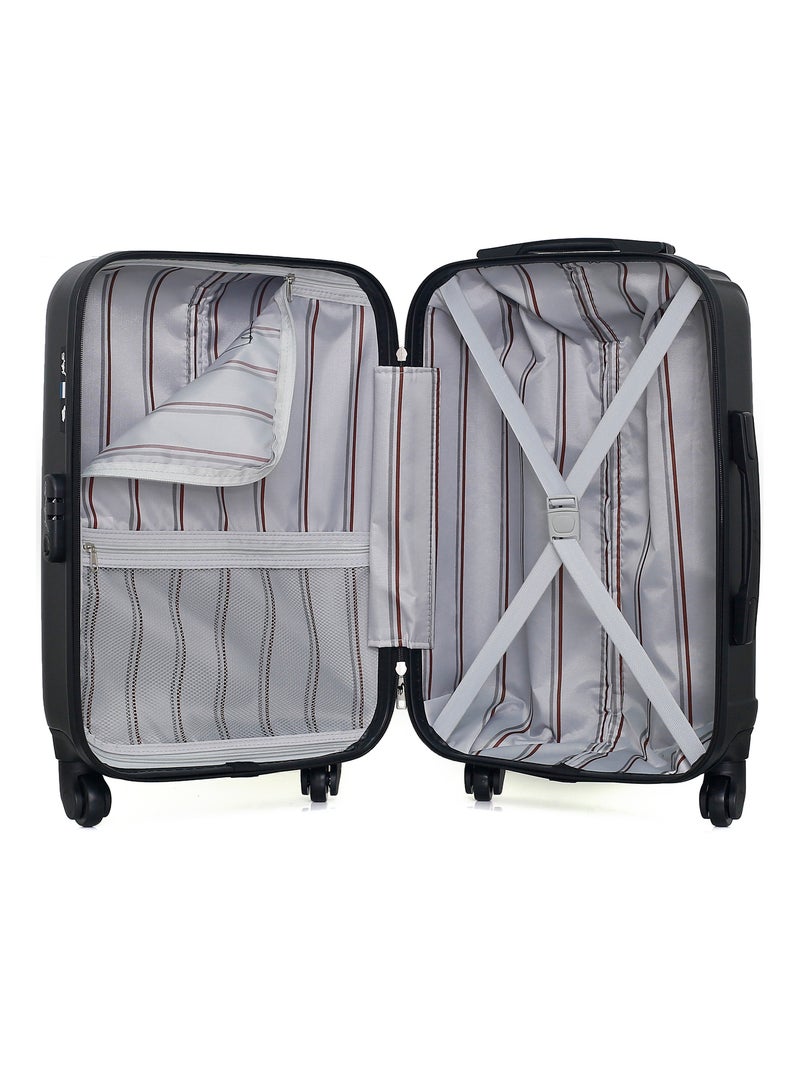 GENTLEMAN FARMER - Valise Cabine LIAM 55 cm 4 Roues Noir - Kiabi