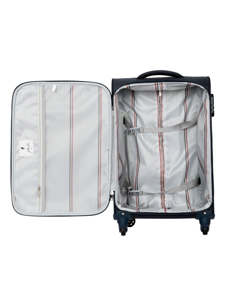 GENTLEMAN FARMER - Valise Cabine MATTHEW 57 cm 4 Roues Noir - Kiabi