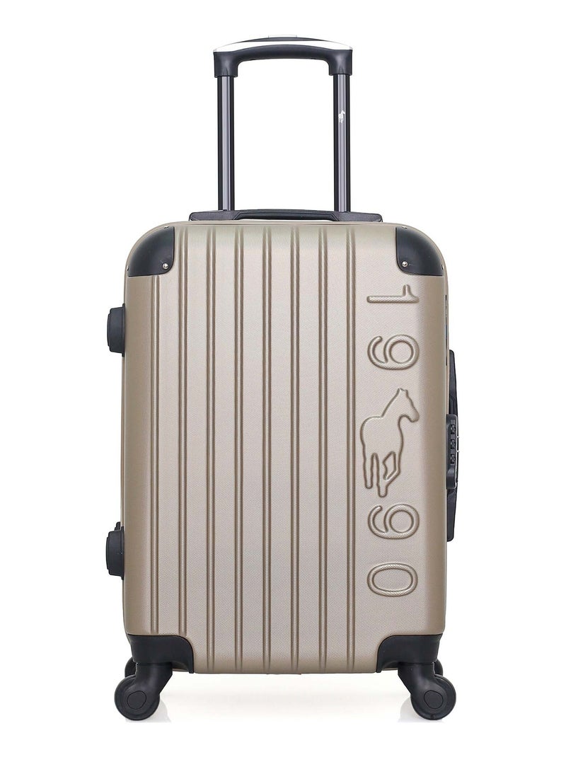 GENTLEMAN FARMER - Valise Cabine PORTER 55 cm 4 Roues Beige - Kiabi