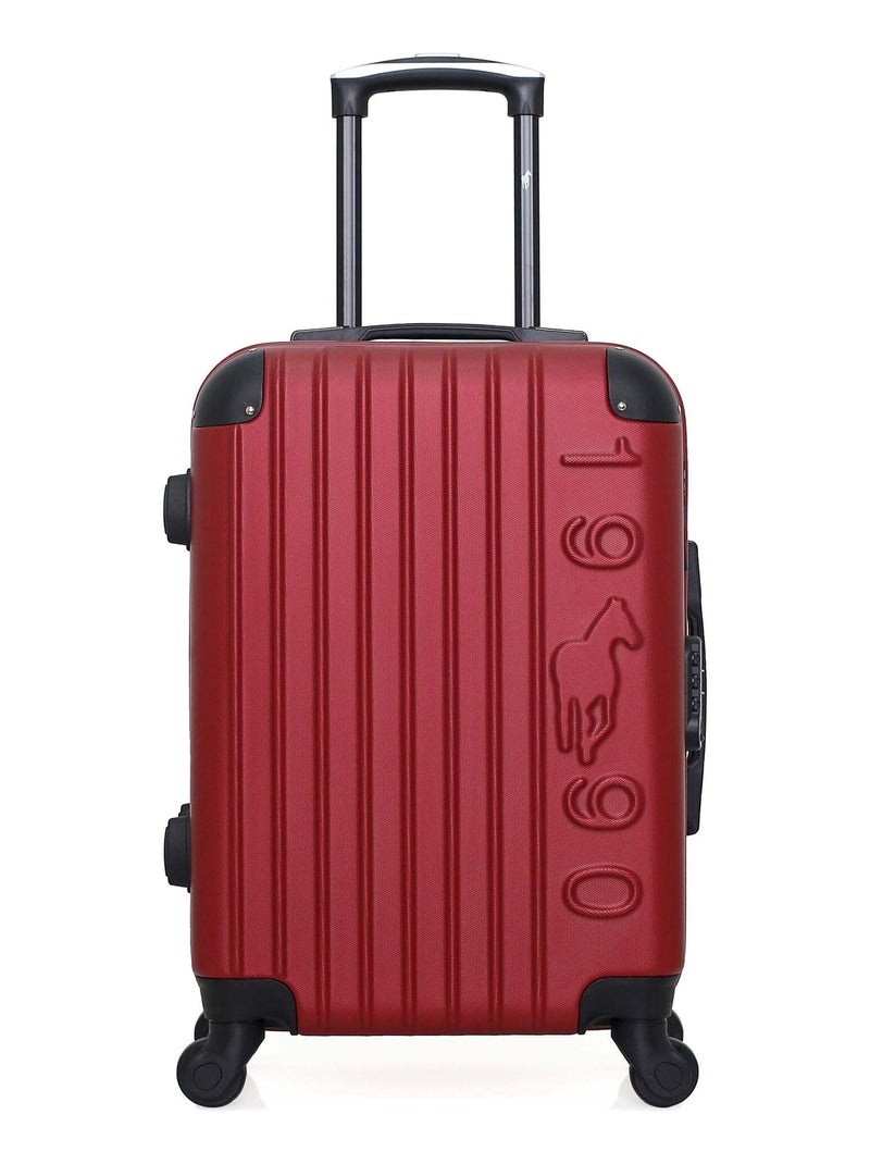 GENTLEMAN FARMER - Valise Cabine PORTER 55 cm 4 Roues Bordeaux - Kiabi