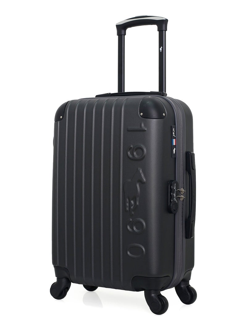 GENTLEMAN FARMER - Valise Cabine PORTER 55 cm 4 Roues Gris foncé - Kiabi