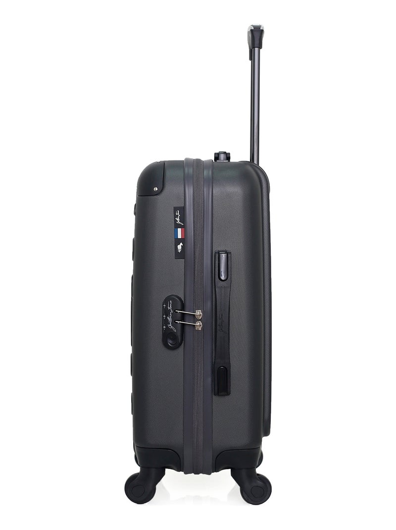 GENTLEMAN FARMER - Valise Cabine PORTER 55 cm 4 Roues Gris foncé - Kiabi