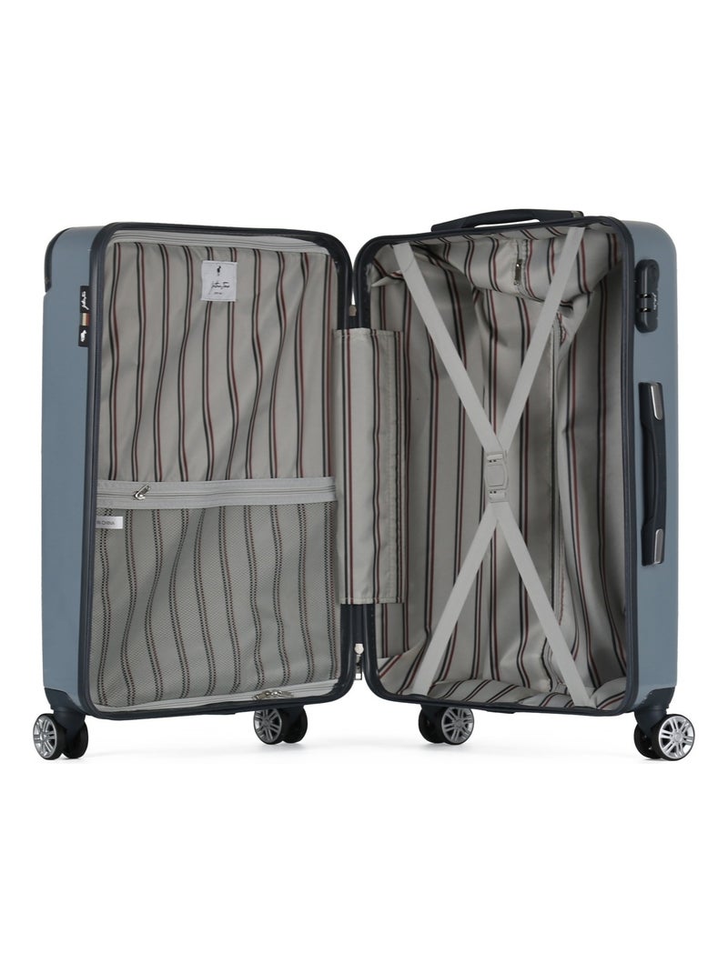 GENTLEMAN FARMER - Valise Cabine STUART 55 cm 4 Roues Gris foncé - Kiabi