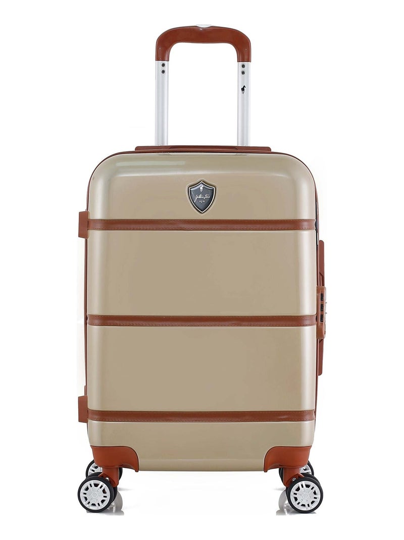 GENTLEMAN FARMER - Valise Cabine WALTER 55 cm 4 Roues Beige - Kiabi