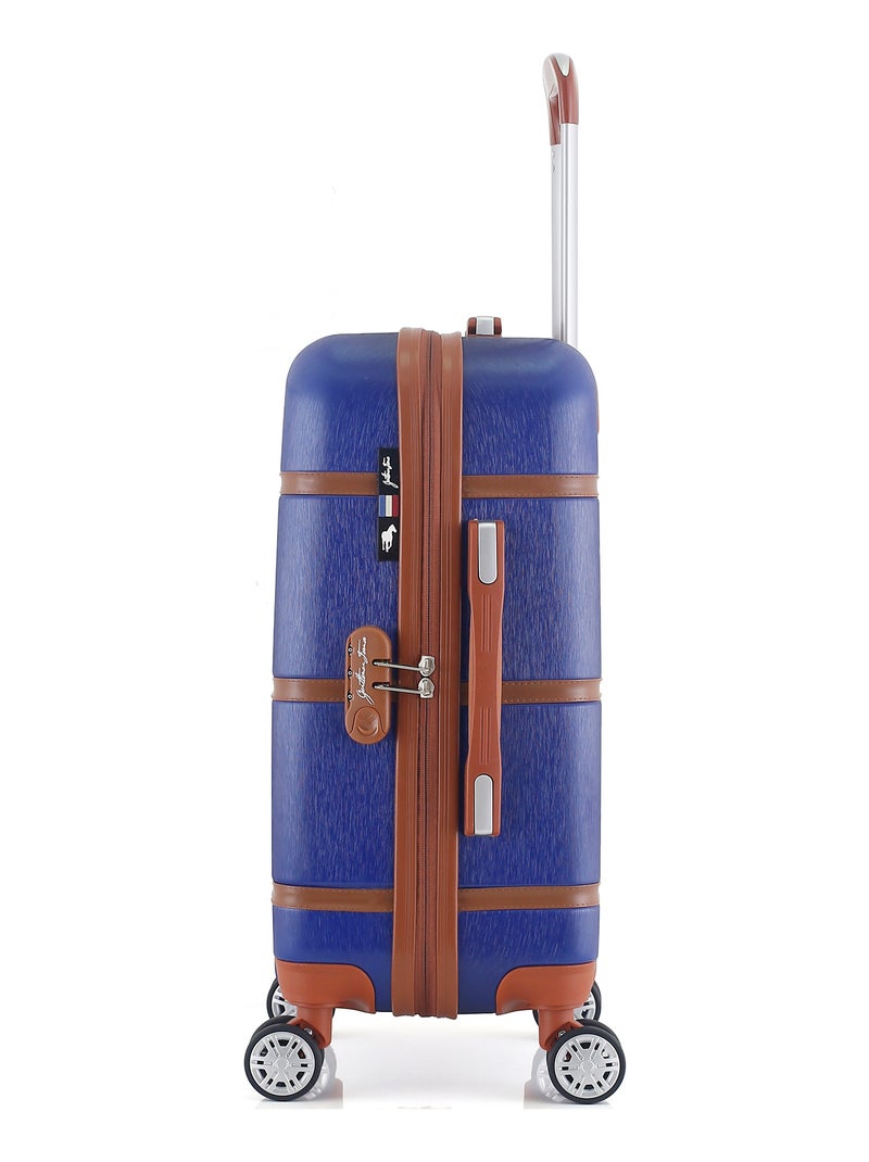 GENTLEMAN FARMER - Valise Cabine WALTER 55 cm 4 Roues Bleu Bleu marine - Kiabi