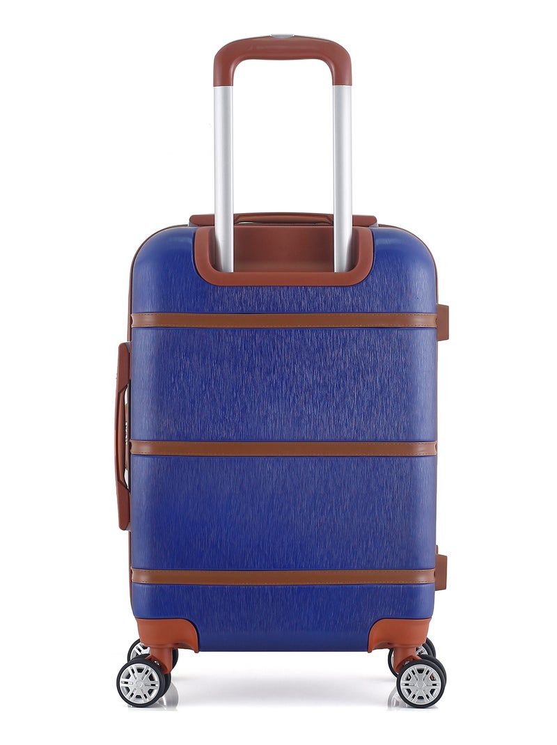 GENTLEMAN FARMER - Valise Cabine WALTER 55 cm 4 Roues Bleu Bleu marine - Kiabi