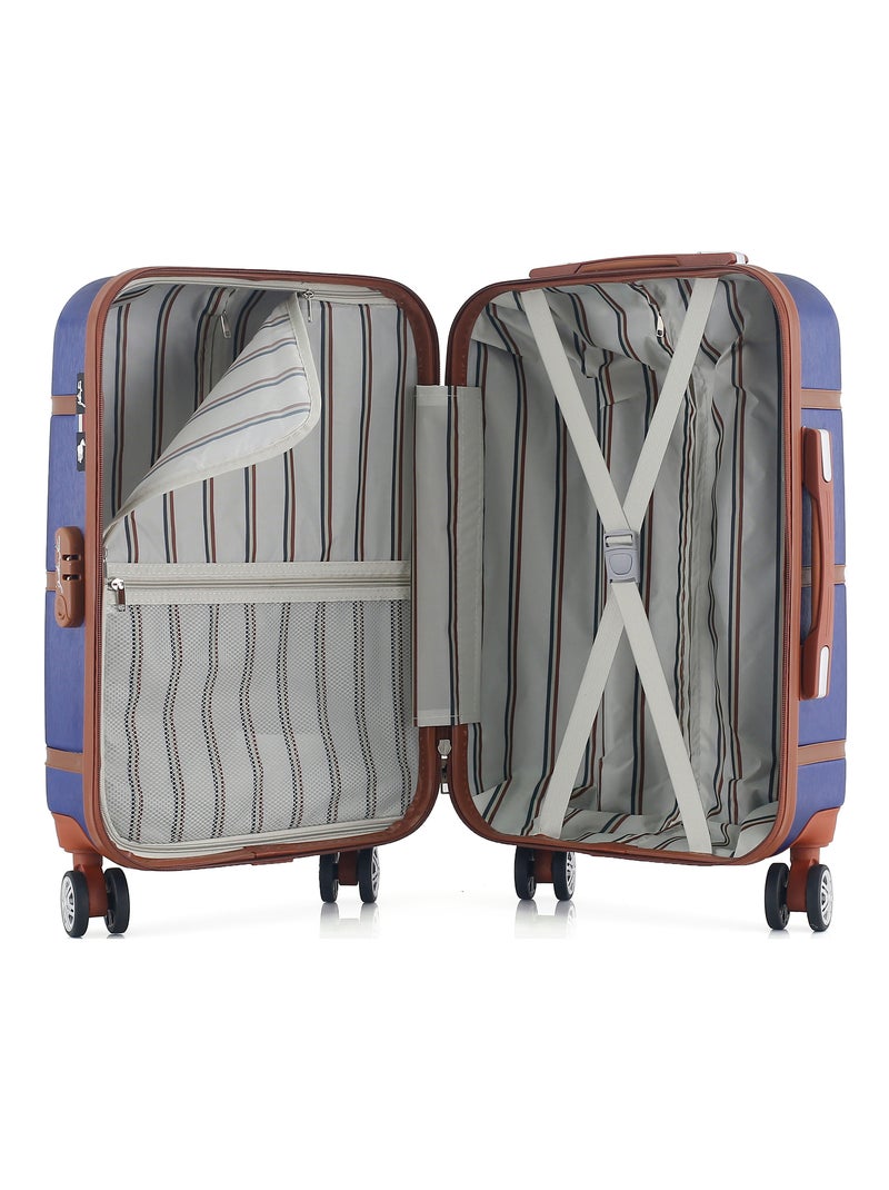 GENTLEMAN FARMER - Valise Cabine WALTER 55 cm 4 Roues Bleu Bleu marine - Kiabi