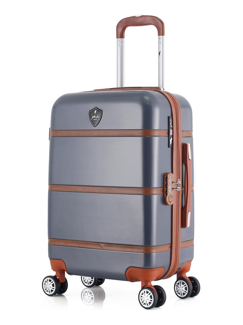 GENTLEMAN FARMER - Valise Cabine WALTER 55 cm 4 Roues Gris foncé - Kiabi