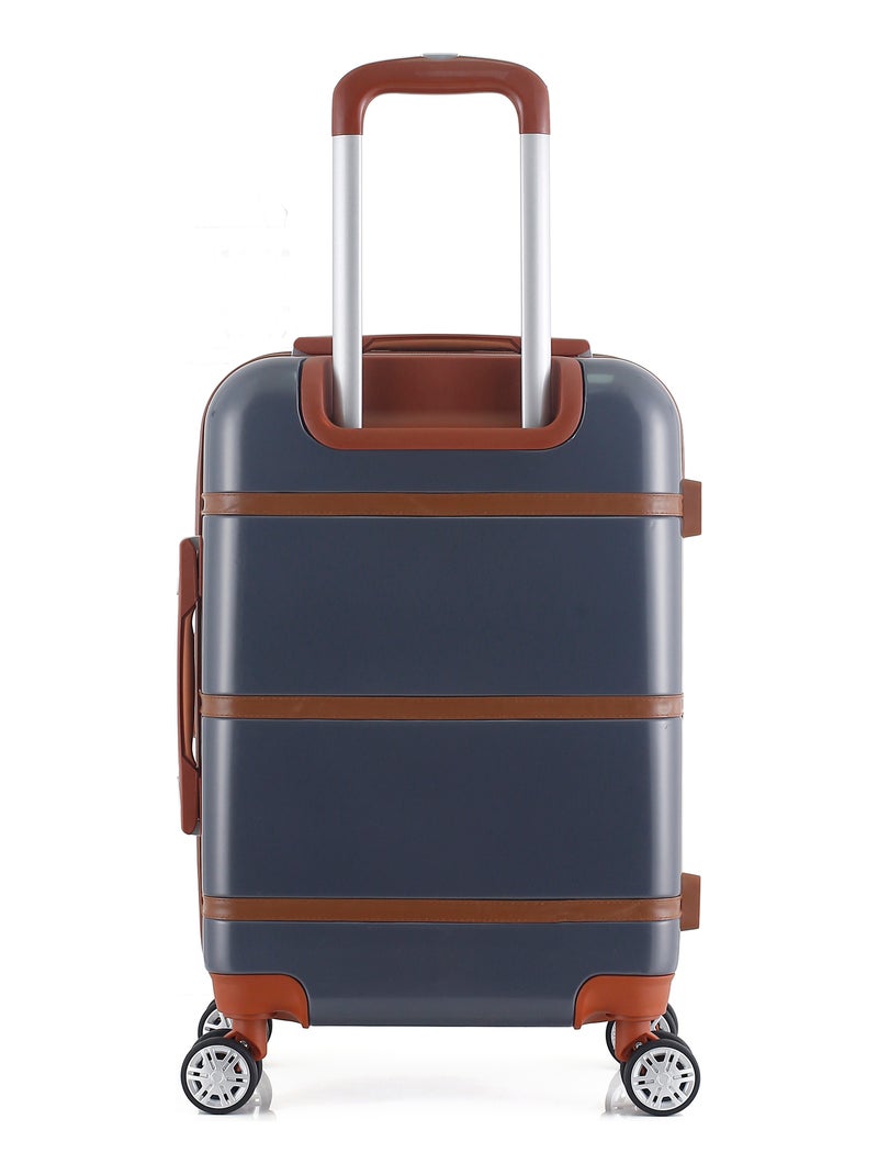 GENTLEMAN FARMER - Valise Cabine WALTER 55 cm 4 Roues Gris foncé - Kiabi