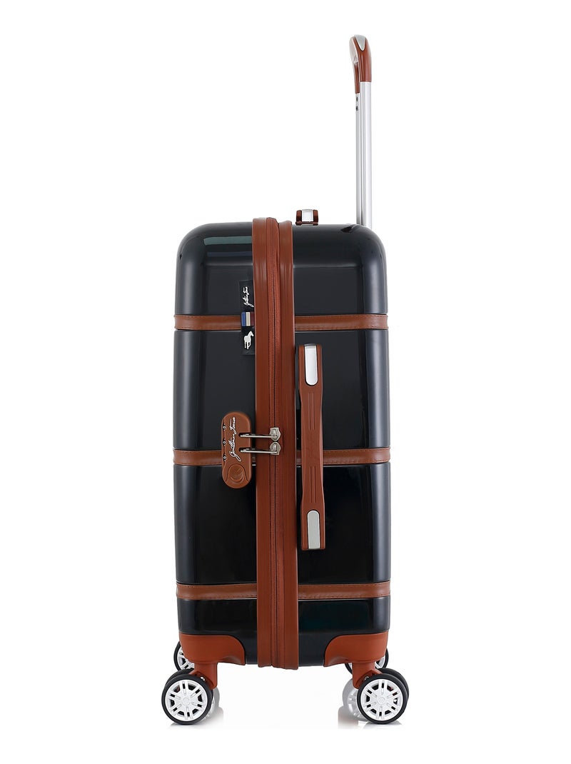 GENTLEMAN FARMER - Valise Cabine WALTER 55 cm 4 Roues Noir - Kiabi