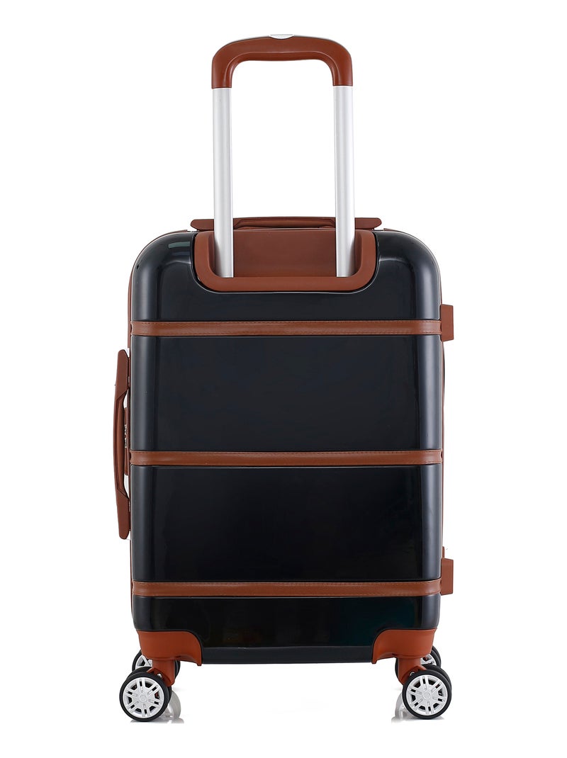 GENTLEMAN FARMER - Valise Cabine WALTER 55 cm 4 Roues Noir - Kiabi