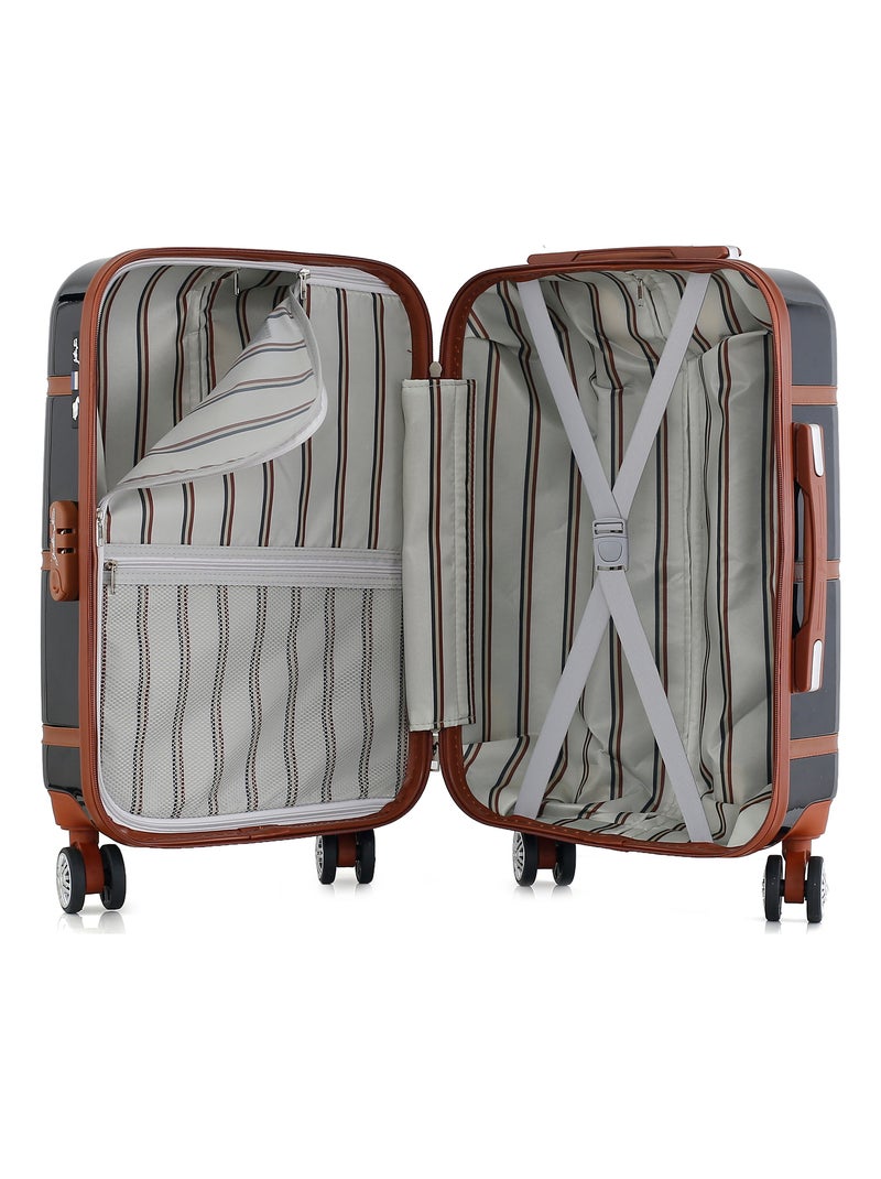 GENTLEMAN FARMER - Valise Cabine WALTER 55 cm 4 Roues Noir - Kiabi