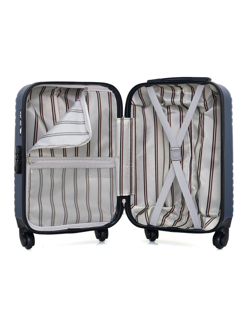 GENTLEMAN FARMER - Valise Cabine XS FRED-E 50 cm 4 Roues Bleu Bleu marine - Kiabi