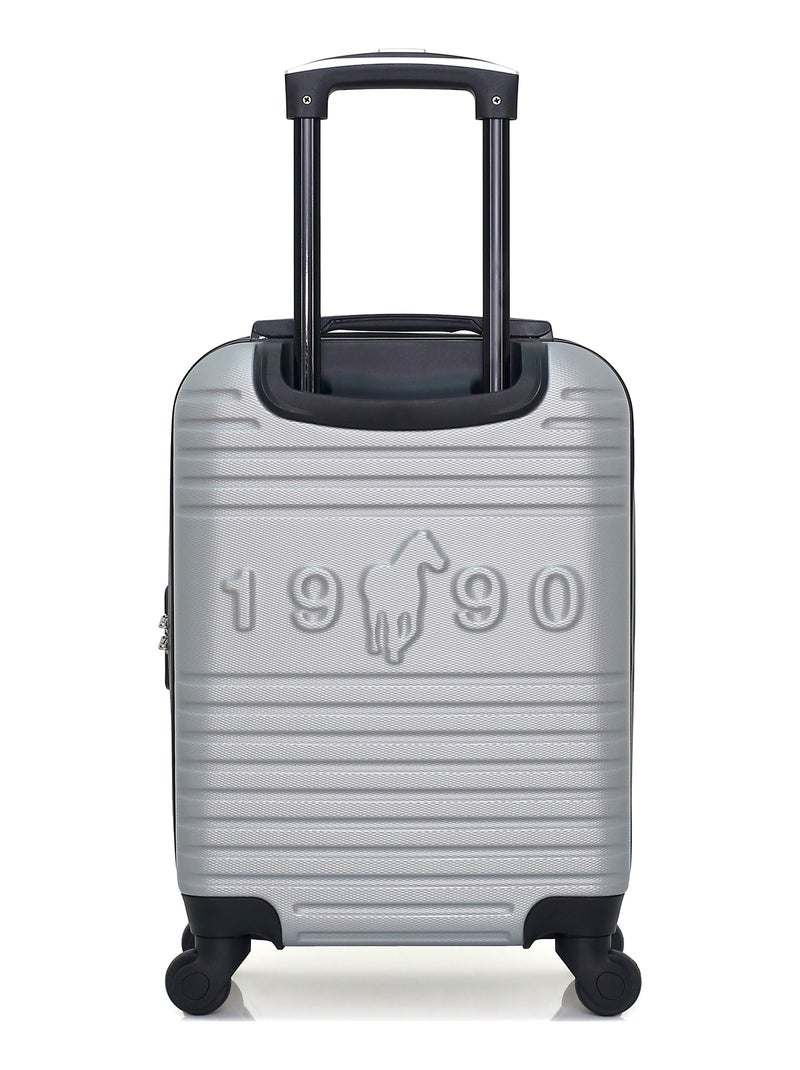 GENTLEMAN FARMER - Valise Cabine XS FRED-E 50 cm 4 Roues Gris - Kiabi