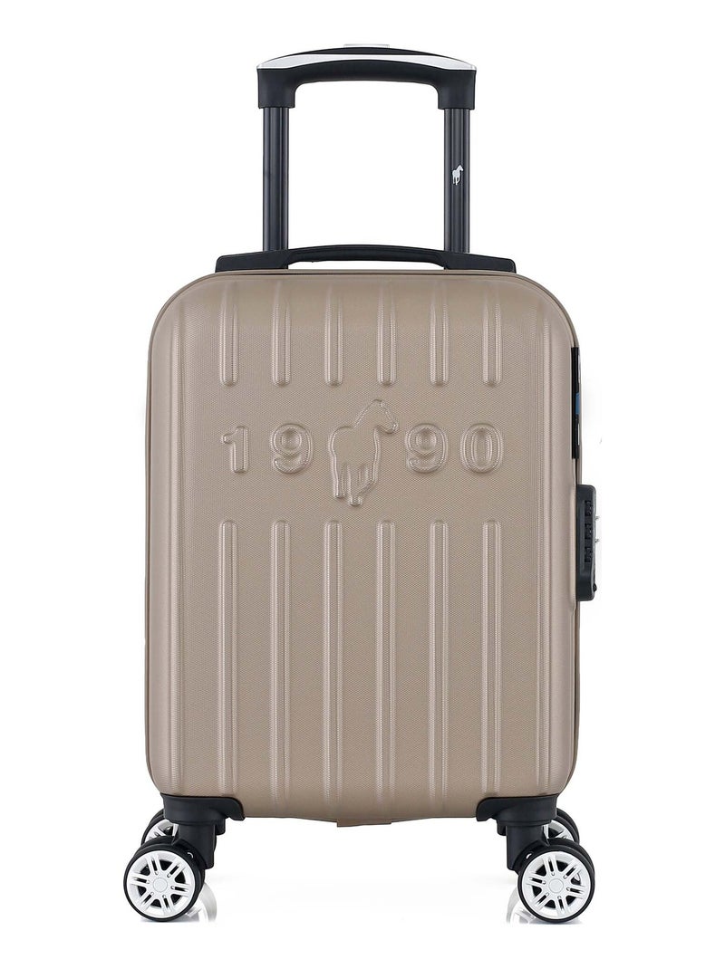 GENTLEMAN FARMER - Valise Cabine XXS ARCHIE 46 cm 4 Roues Beige - Kiabi