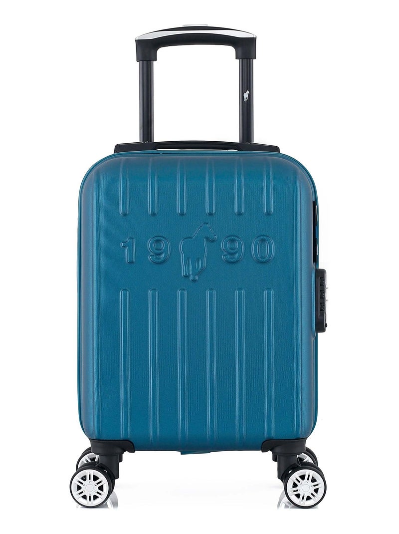 GENTLEMAN FARMER - Valise Cabine XXS ARCHIE 46 cm 4 Roues Bleu canard - Kiabi
