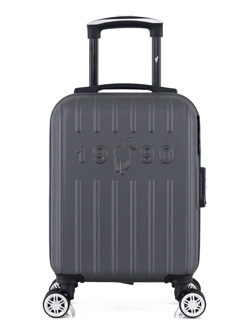 GENTLEMAN FARMER - Valise Cabine XXS ARCHIE 46 cm 4 Roues Gris foncé - Kiabi