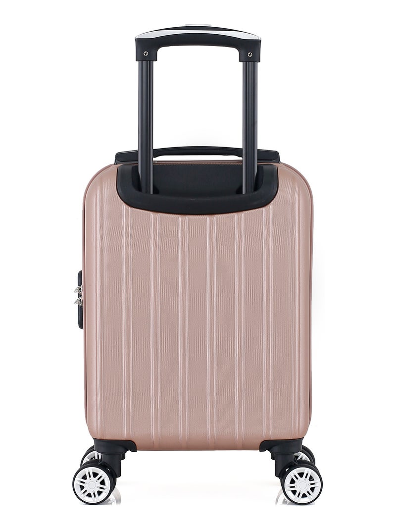 GENTLEMAN FARMER - Valise Cabine XXS ARCHIE 46 cm 4 Roues Rose Métal - Kiabi