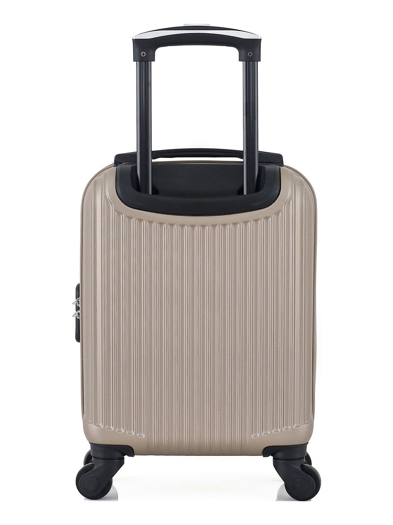 GENTLEMAN FARMER - Valise Cabine XXS LIAM 46 cm 4 Roues Beige - Kiabi