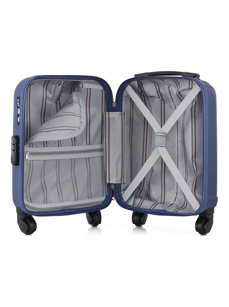 GENTLEMAN FARMER - Valise Cabine XXS LIAM 46 cm 4 Roues Bleu Bleu marine - Kiabi