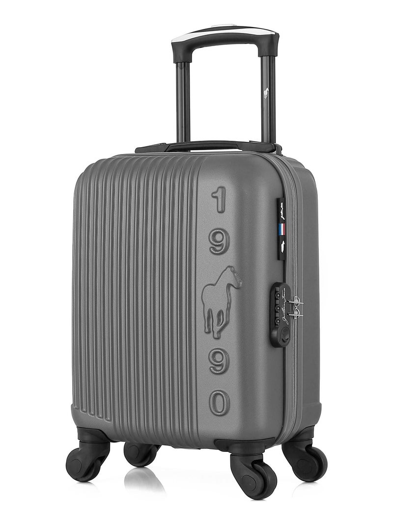 GENTLEMAN FARMER - Valise Cabine XXS LIAM 46 cm 4 Roues Gris foncé - Kiabi