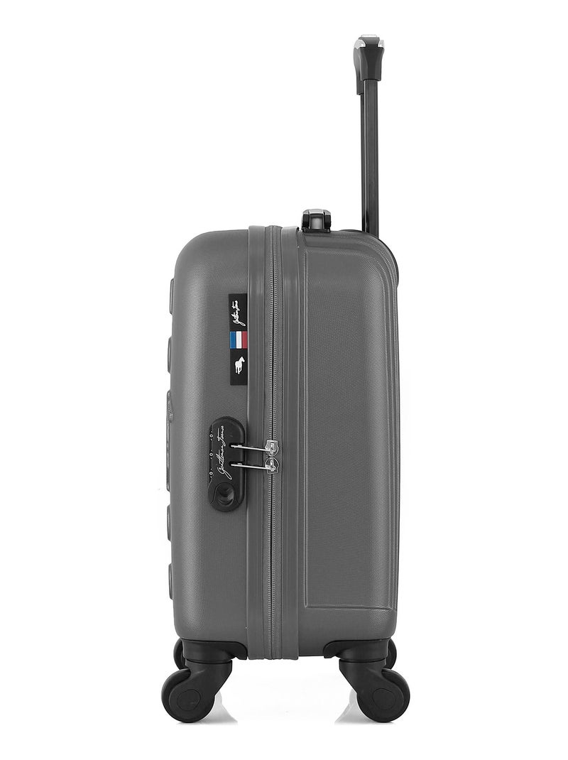 GENTLEMAN FARMER - Valise Cabine XXS LIAM 46 cm 4 Roues Gris foncé - Kiabi