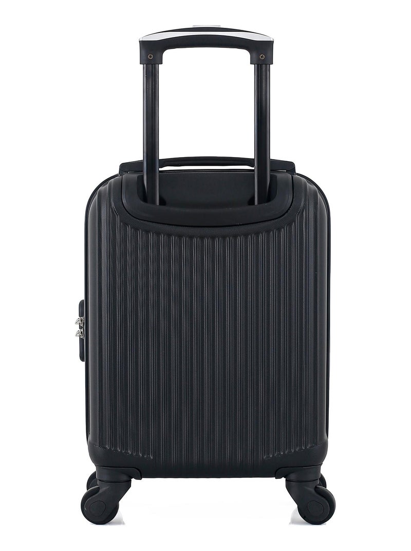 GENTLEMAN FARMER - Valise Cabine XXS LIAM 46 cm 4 Roues Noir - Kiabi
